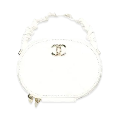 CHANEL Vanity Case Shiny Lambskin "White"