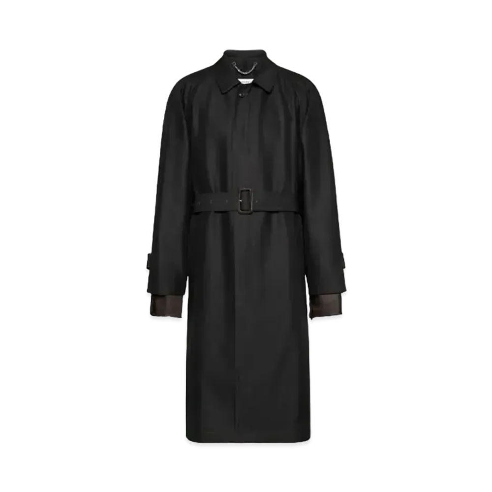 Maison Margiela Iridescent Trench Coat "Black"