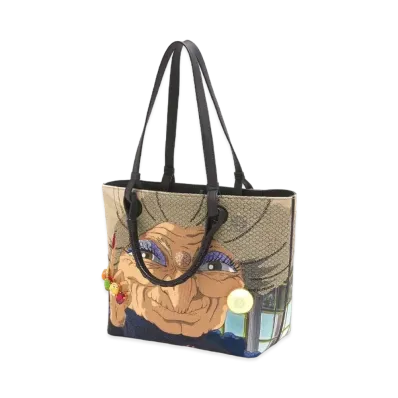 LOEWE x Spirited Away Yubaba Small Anagram Tote In Textile and Calfskin "Multicolor"