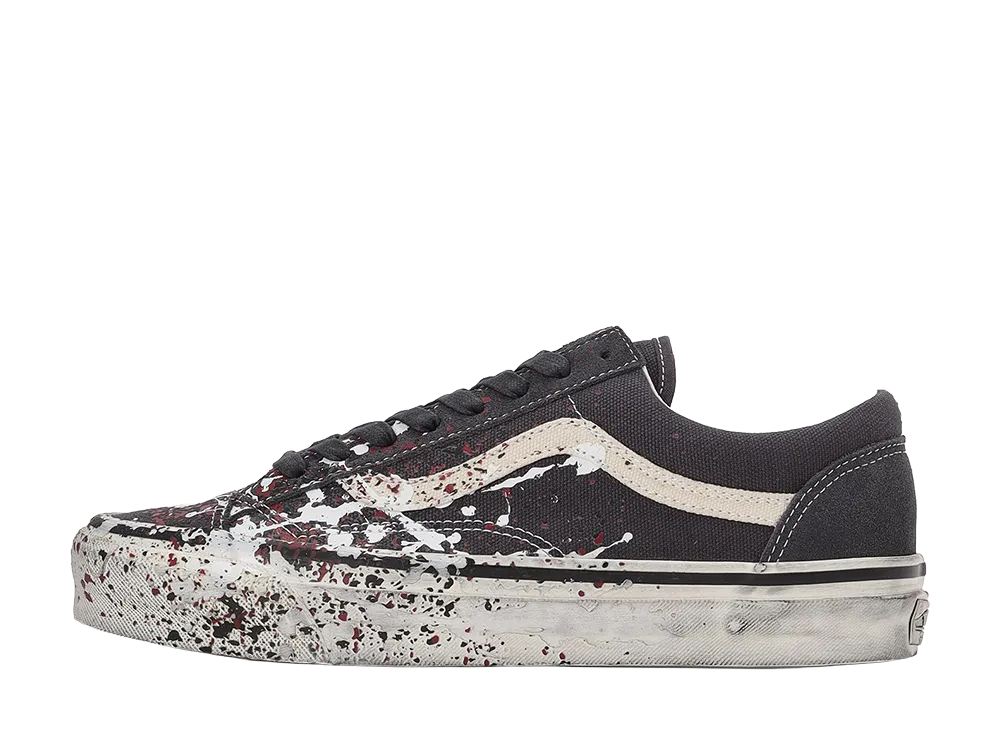 Vans Premium Old Skool 36 "Paint Splatter Charcoal Grey"