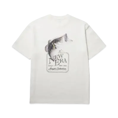 NEW ERA New Era Outdoor Short Sleeve Performance T-Shirt Angler Collection Grande Bass Sign "Off White"