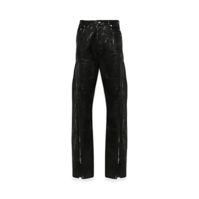 Rick Owens DRKSHDW Bolan Banana Pants in Megacrust Denim "Black"