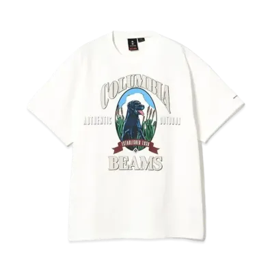 BEAMS x Columbia Willberg Trail Graphic Tee "Sea Salt"
