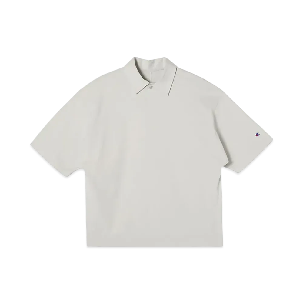 Champion x N.HOOLYWOOD Short Sleeve Polo Shirt "Light Gray"