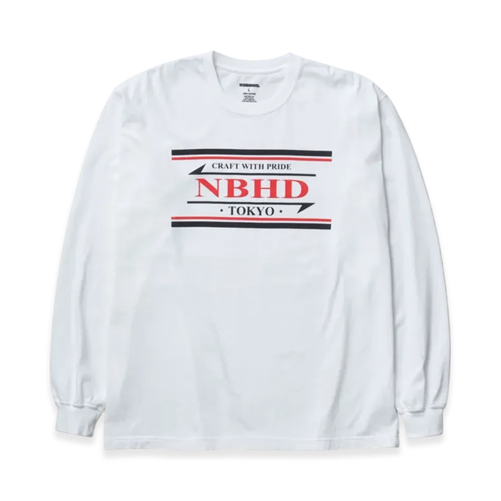 NEIGHBORHOOD Nh. Tee LS-6 "White"