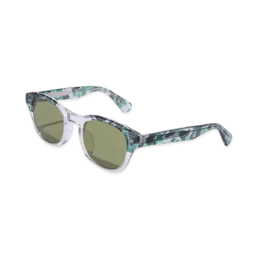 A BATHING APE Sunglasses #7 "Gray/Green"
