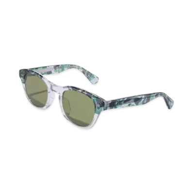 A BATHING APE Sunglasses #7 "Gray/Green"