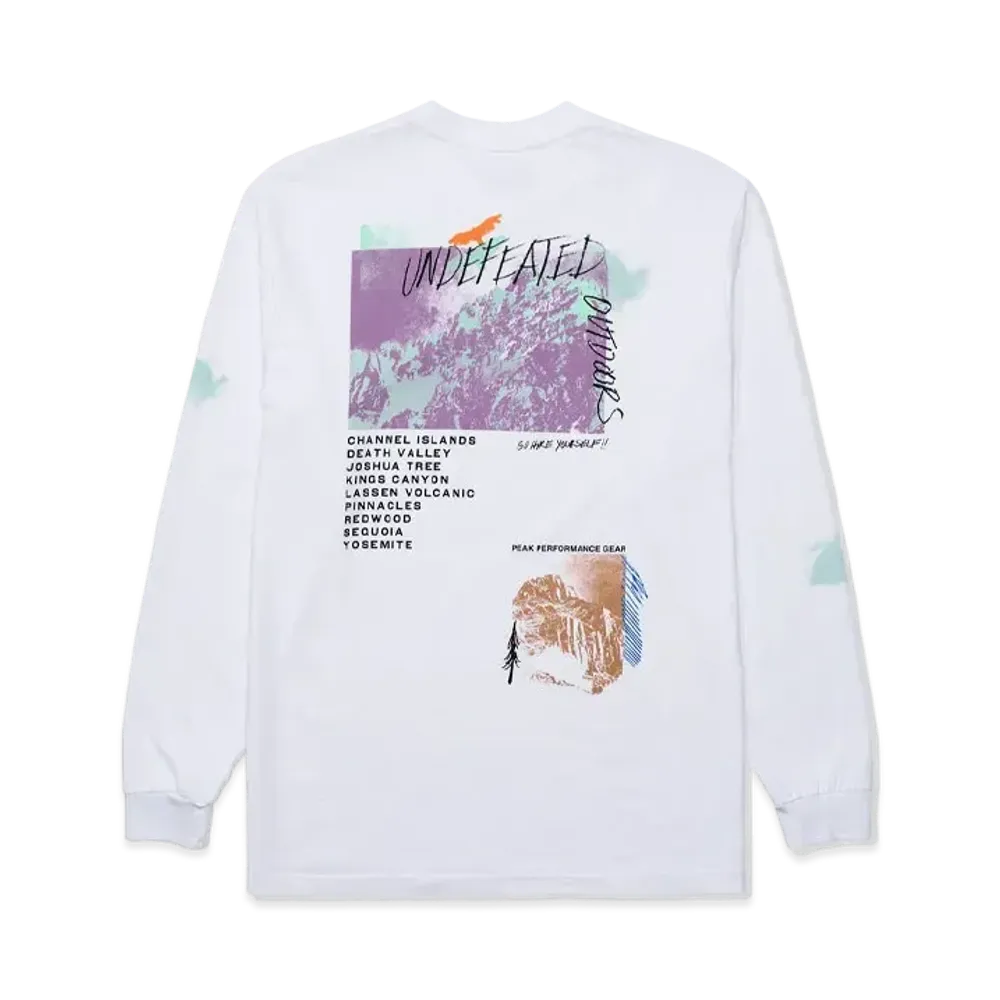 UNDEFEATED OUTDOORS L/S TEE - 80270 "White"