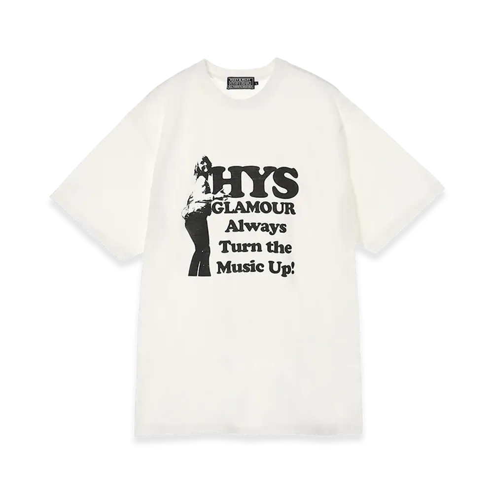 HYSTERIC GLAMOUR Super Kinky Sounds Tee "White"