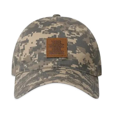BlackEyePatch Leather Patched Digital Camo Cap "Gray"