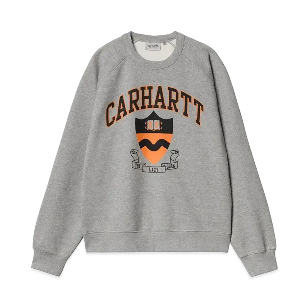Carhartt WIP Lazy Duck Academy Sweat "Grey Heather"