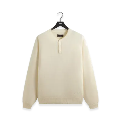 Kith Boucle Harmon Henley Sweater "Sandrift"