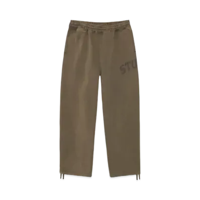 Stussy Fleece Pant Faded Graphic "Olive"