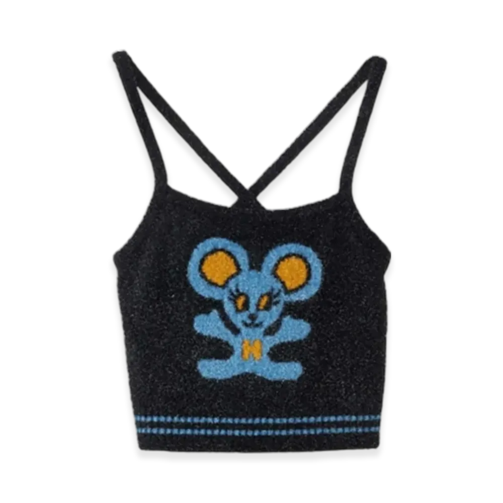 HYSTERIC GLAMOUR Mouse Jacquard Camisole "Black"
