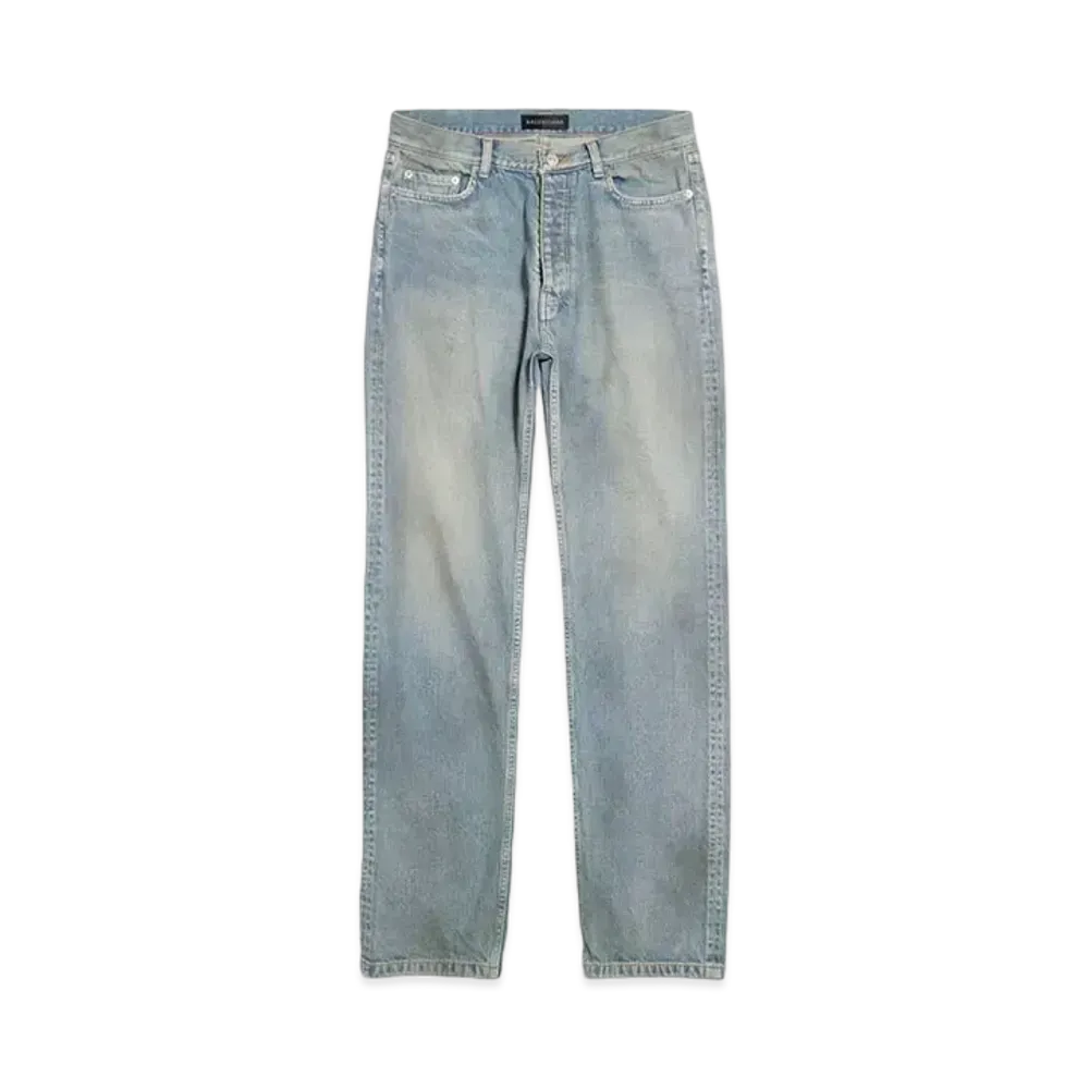 BALENCIAGA MENS Normal Fit Pants "Light Green"