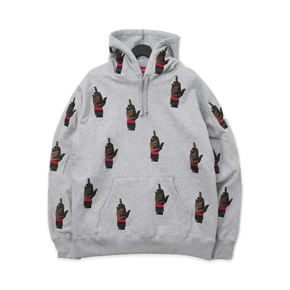 Supreme x dead prez RBG Embroidered Hooded Sweatshirt "Grey"