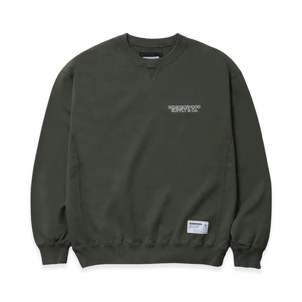 NEIGHBORHOOD Classic Sweat Shirt LS "Olive Drab"