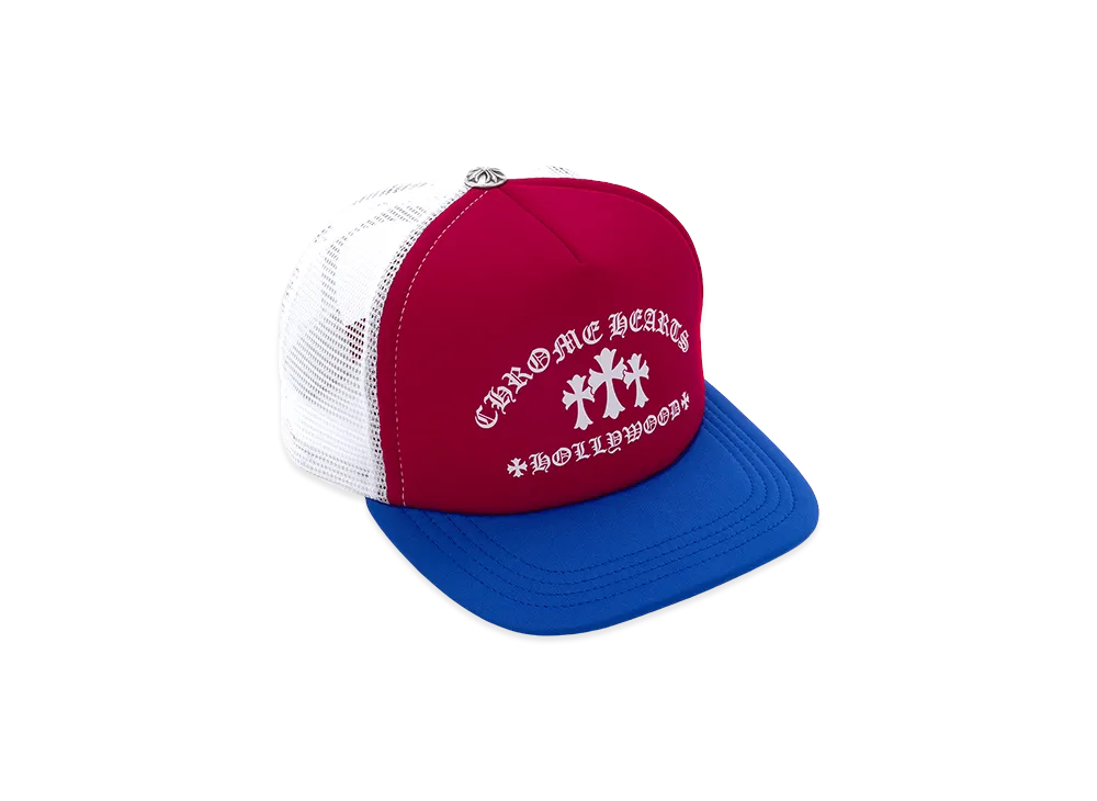 Chrome Hearts Trucker Cap King Taco "Red/Blue"