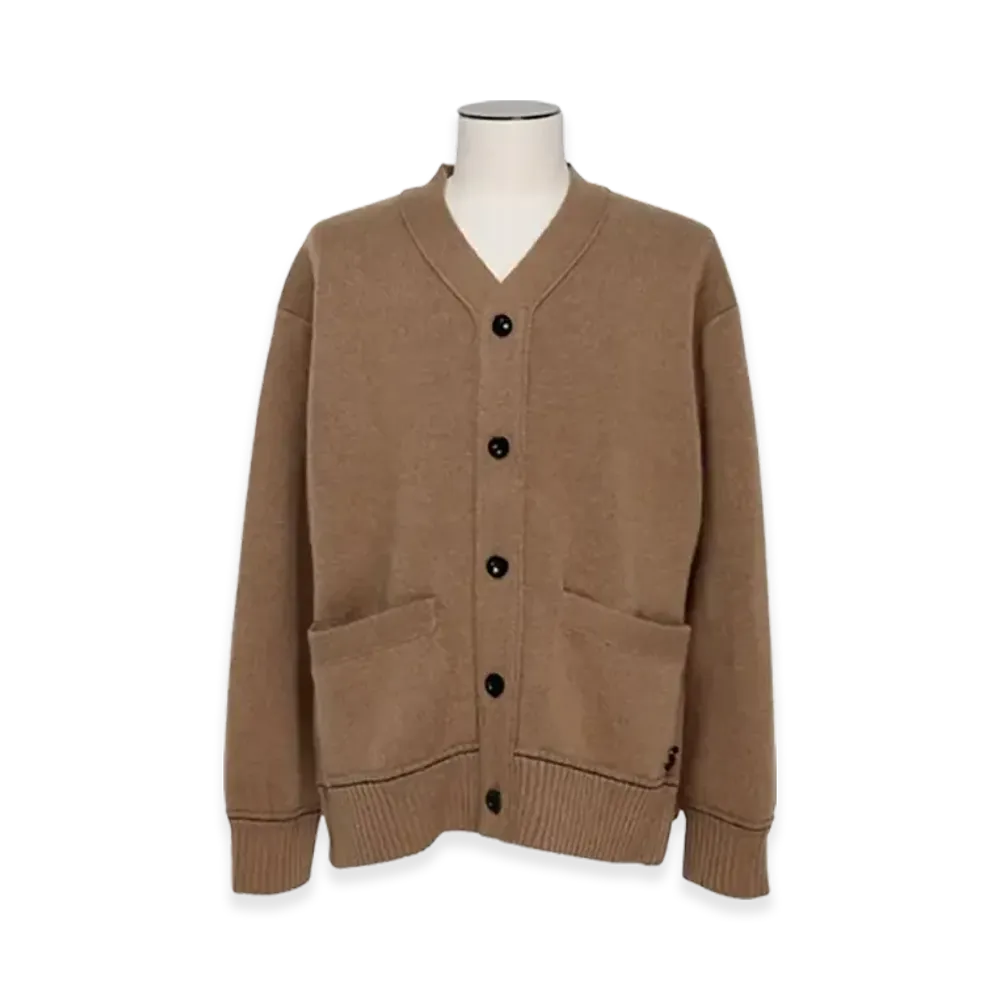 sacai S Cashmere Knit Cardigan "Beige"