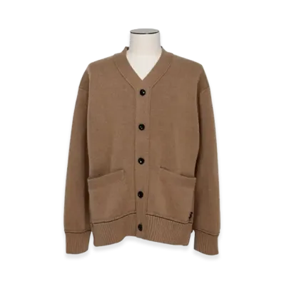 sacai S Cashmere Knit Cardigan "Beige"