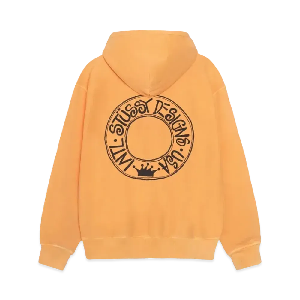 Stussy Buana Pigment Dyed Hoodie "Orange" (FA24)