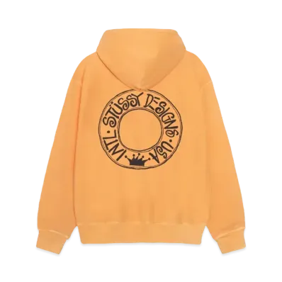 Stussy Buana Pigment Dyed Hoodie "Orange" (FA24)
