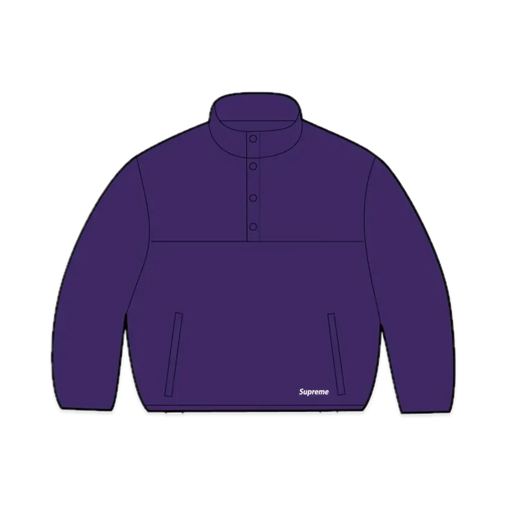 Supreme Polartec Shearling Reversible Pullover "Purple" (24FW)