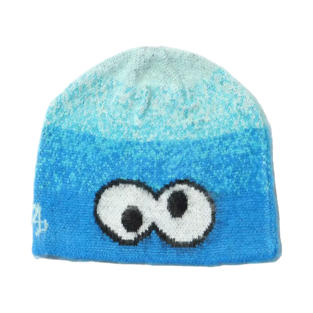atmos pink Meets Sesame Street Gradation Knit Beanie "Blue"