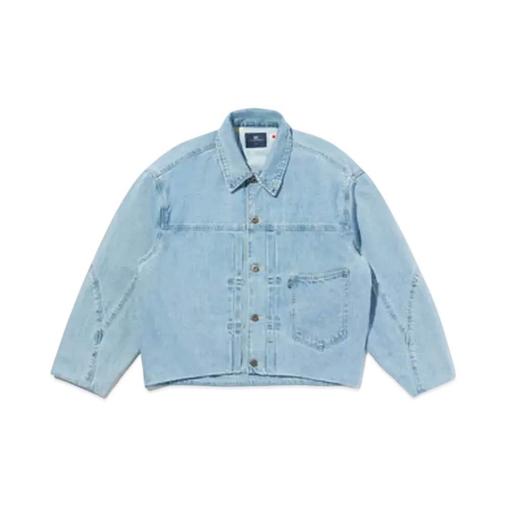 Levi's Blue Tab Lined Seamed Trucker Jacket "Medium Indigo"