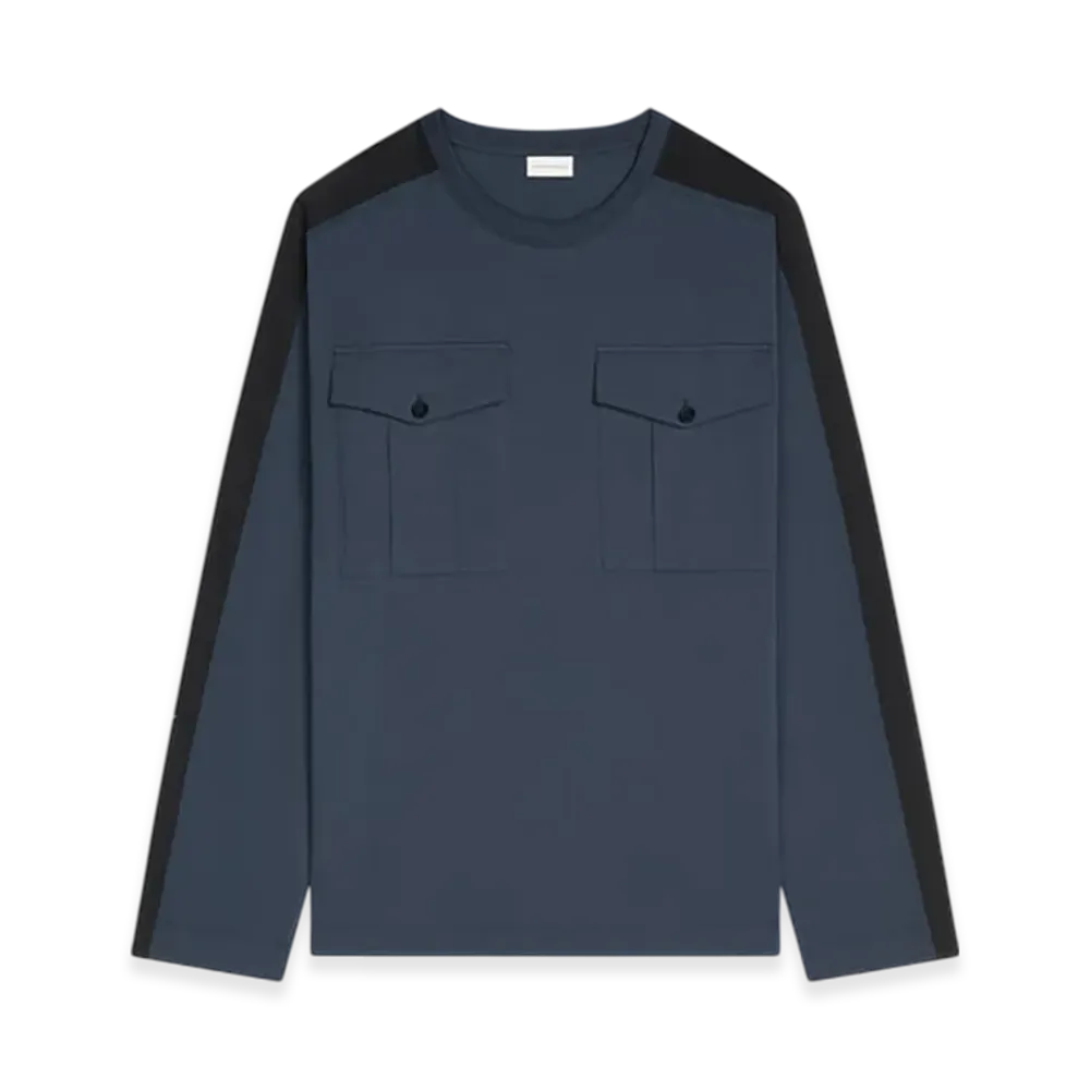 DRIES VAN NOTEN Long Sleeve Tee "Navy"
