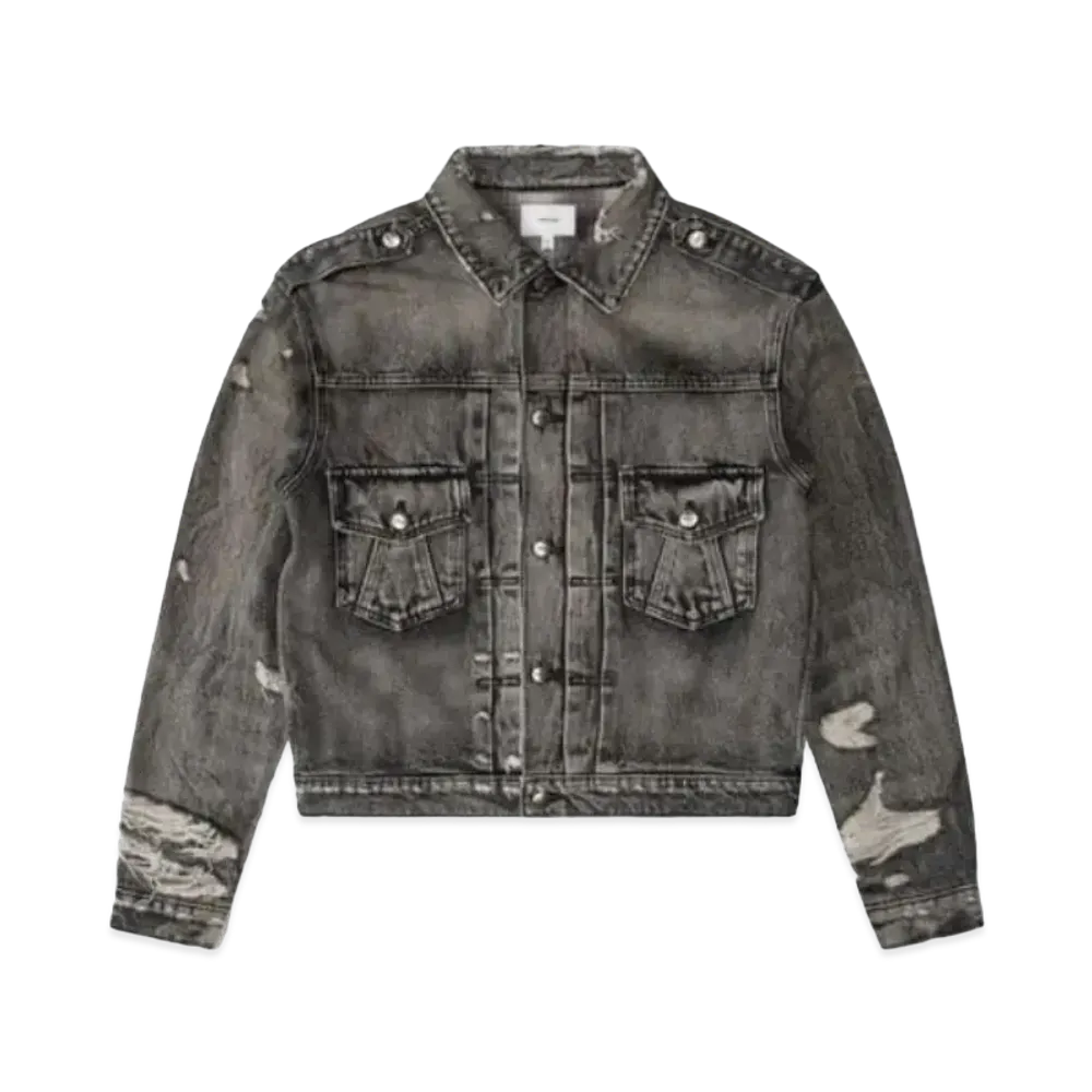 RHUDE Denim Trucker Jacket "Black"