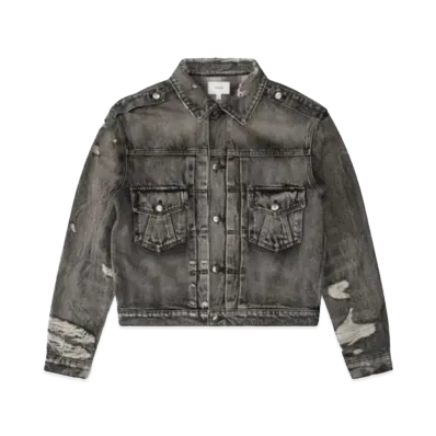 RHUDE Denim Trucker Jacket "Black"