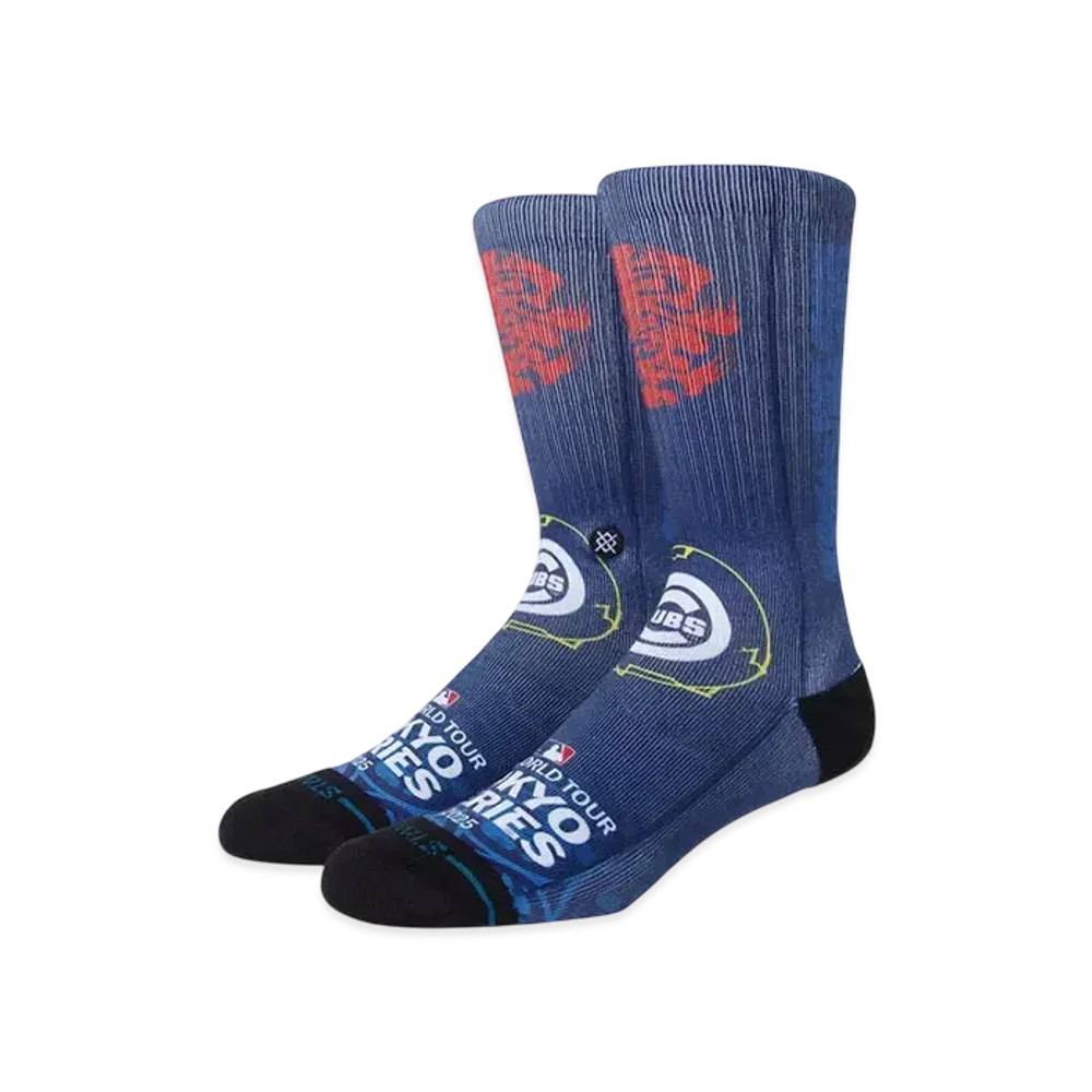 MLB Stance Cubs Socks Tokyo Series Opening Game Design "Blue"