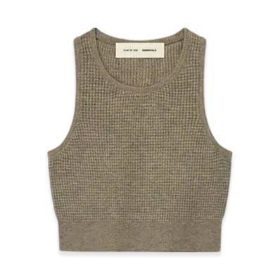 FEAR OF GOD ESSENTIALS Women's Waffle Sport Tank "Homestead Heather"