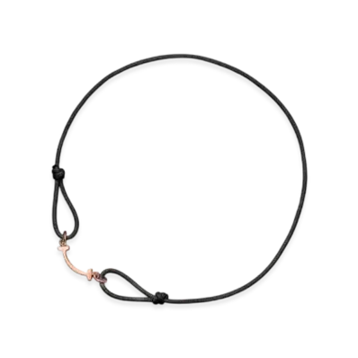 Tiffany & Co. Smile Bracelet "Rose Gold/Black"