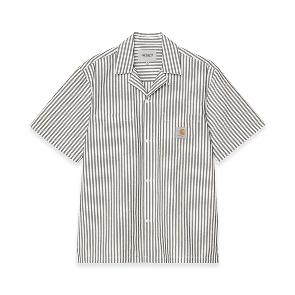 Carhartt WIP S/S Leavel Shirt "Leavel Stripe/Black/Wax"