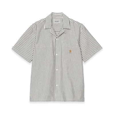 Carhartt WIP S/S Leavel Shirt "Leavel Stripe/Black/Wax"