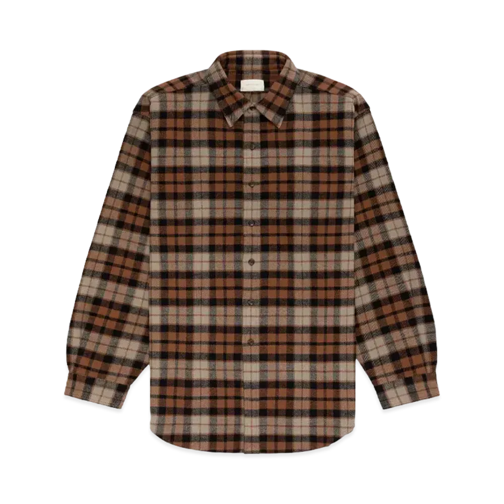Aime Leon Dore Plaid Cotton Overshirt "Brown"