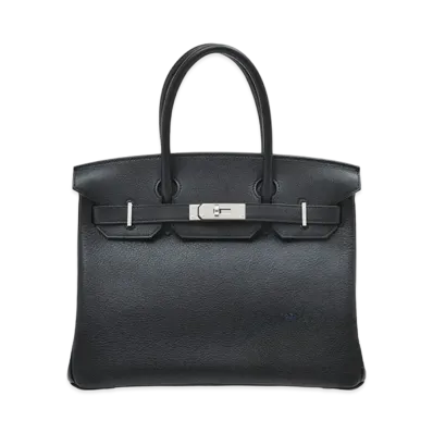 Hermes Birkin Taurillon Novillo "Noir/Silver"