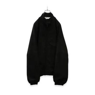 ANCELLM Vegan Suede Kimono Blouson "Black"