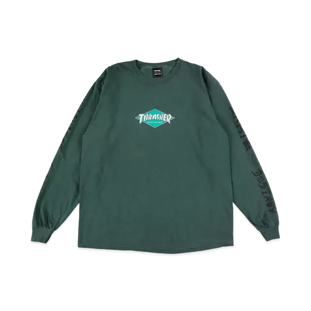 WIND AND SEA x THRASHER L/S Tee 1 "Blue Spruce"