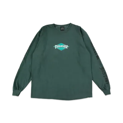 WIND AND SEA x THRASHER L/S Tee 1 "Blue Spruce"