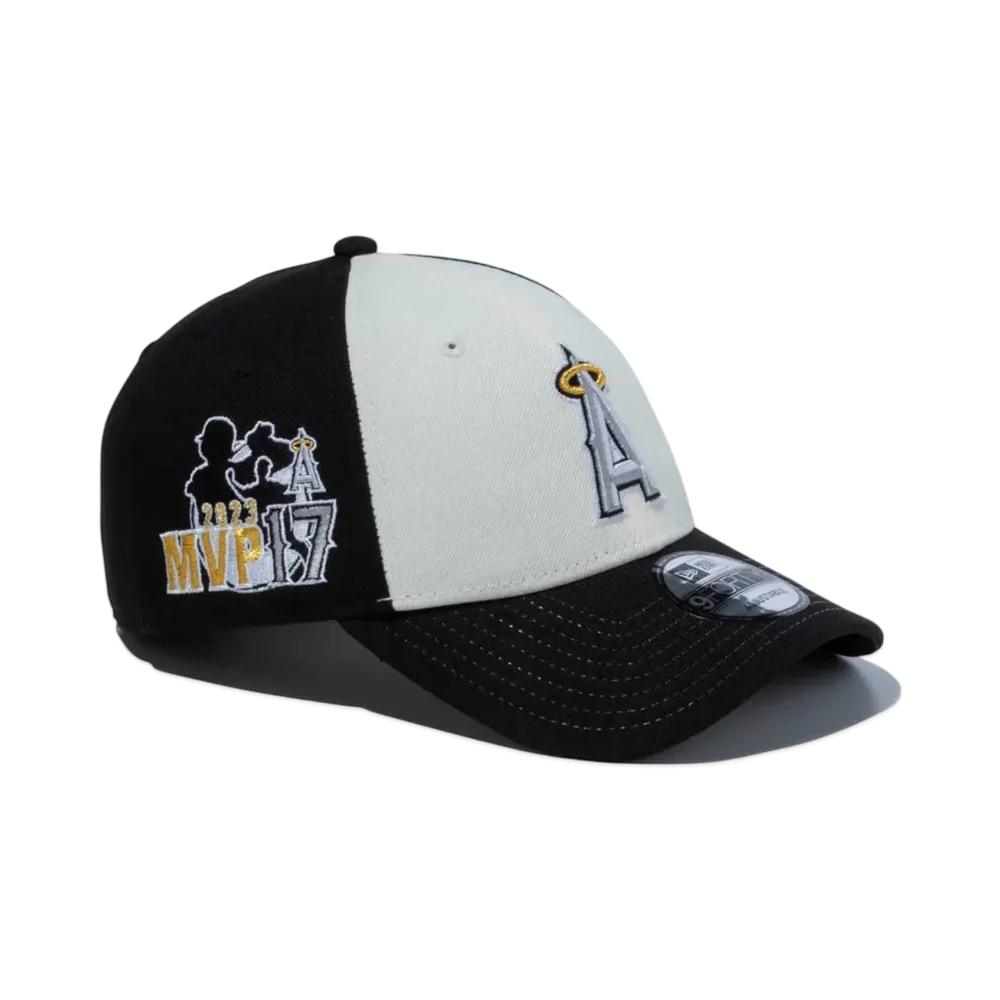 NEW ERA x Shohei Ohtani 9Forty American League MVP & Home Runs Leaders Los Angeles Angels Black / Chrome White "Black"