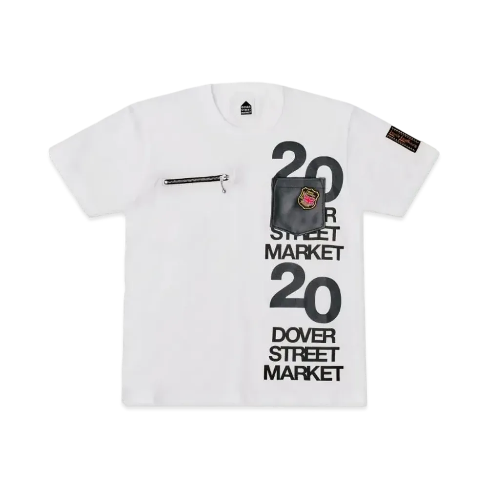 Dover Street Market London x Lewis Leathers 20th Anniversary Tee "White"