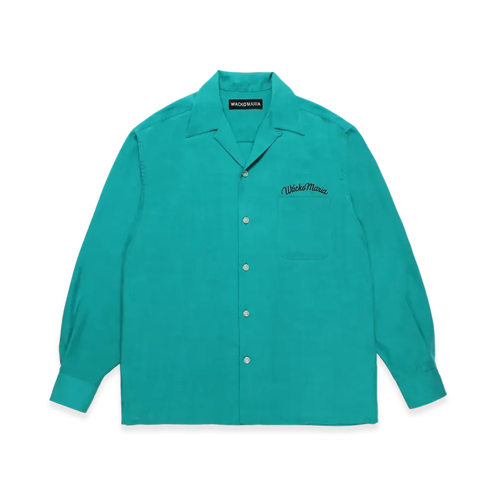 WACKO MARIA 50'S Open Collar Shirt "Green"