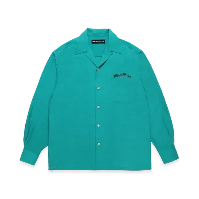 WACKO MARIA 50'S Open Collar Shirt "Green"
