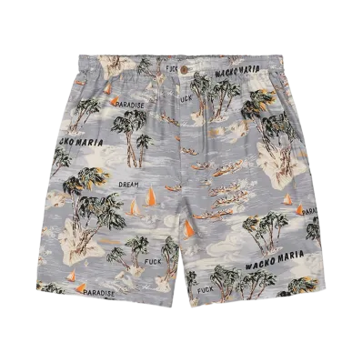 WACKO MARIA Hawaiian Shorts "Gray"