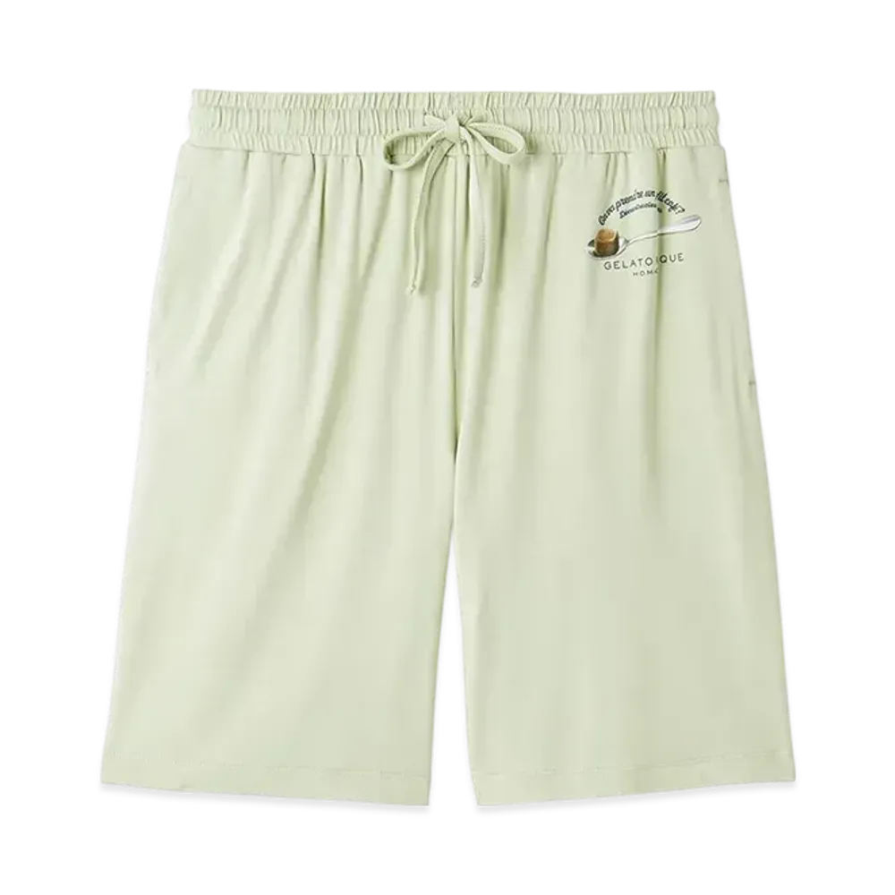 GELATO PIQUE Homme Rayon Cappuccino Bear One Point Shorts "Mint"