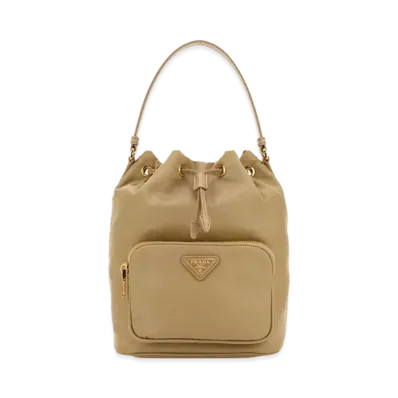 PRADA Women's 'Duet' Bucket Bag "Camel"