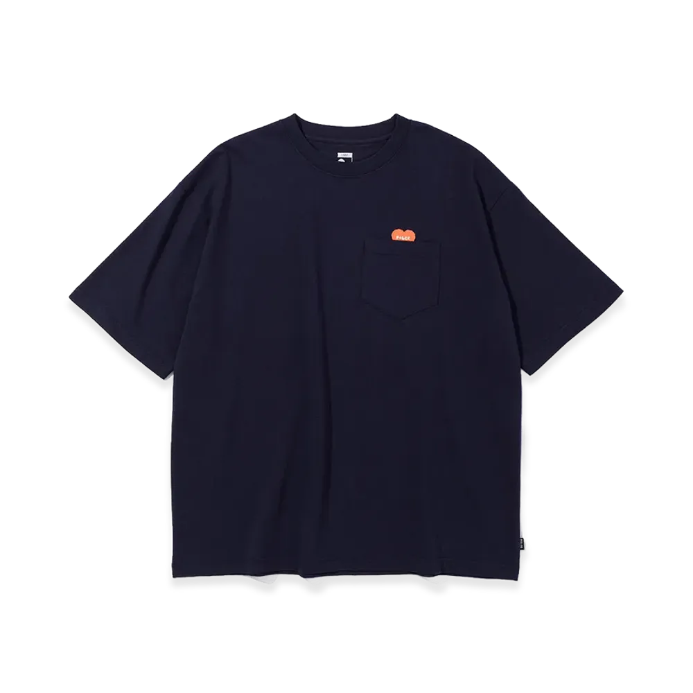 POLeR Furry Heart Relax Fit Pocket Tee "Navy"